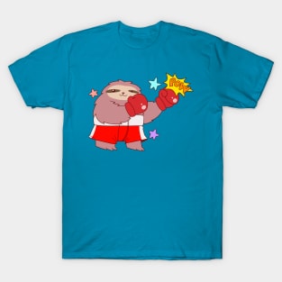 Boxing Sloth T-Shirt